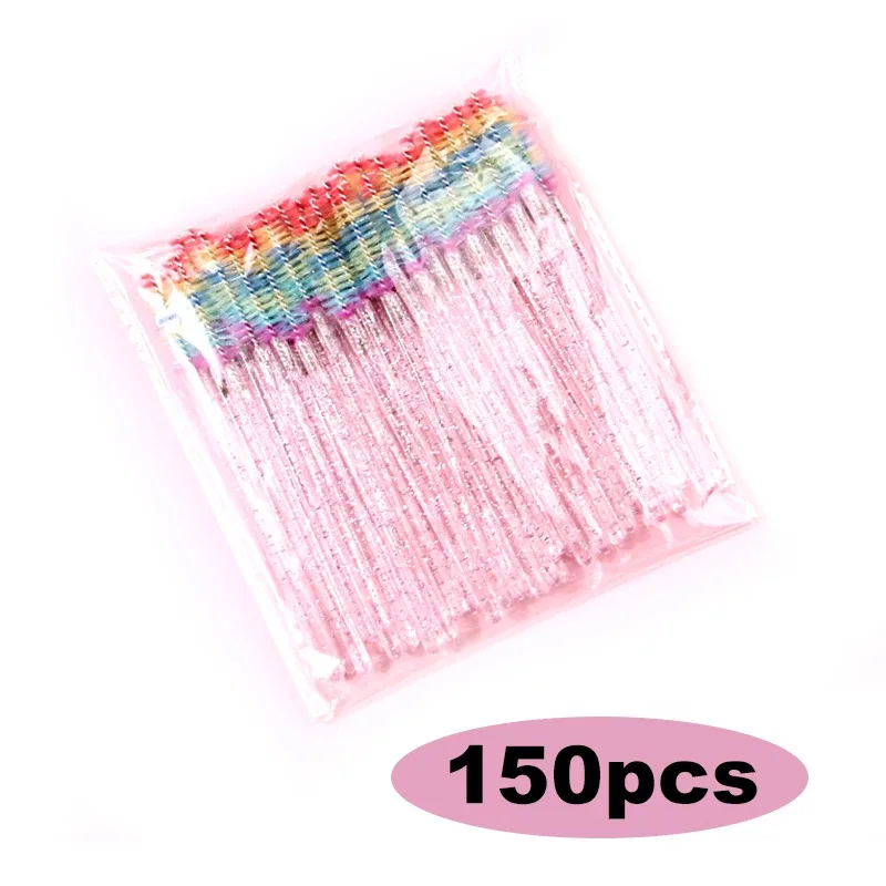 50/100/300/500pcs Eyebrow Eyelash Brushes Eyelash Spoolies Mascara Wands Applicator for Eyelash Extension Makeup Tool LAUKISS — image 26