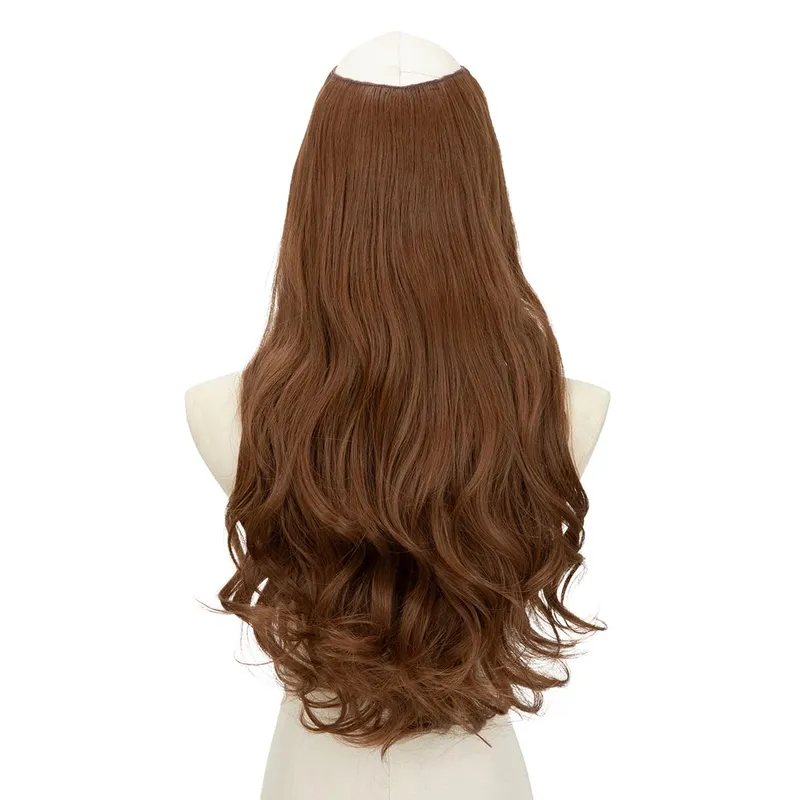 Premium Synthetic U-Part Clip In Hair Extension Long Thick Curly Natural Blonde False Heat Resistant Hair Hairpieces For Women — image 17