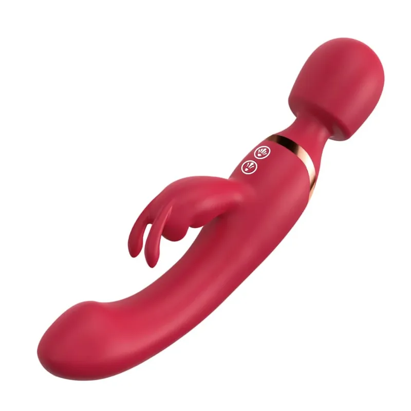 3 IN 1 เครื่องสั่นกระต่าย AV Sex Machine 10 โหมดสั่น Magic Wand Clit Stimulator G Spot ช่องคลอดนวดเพศของเล่นสำหรับคู่