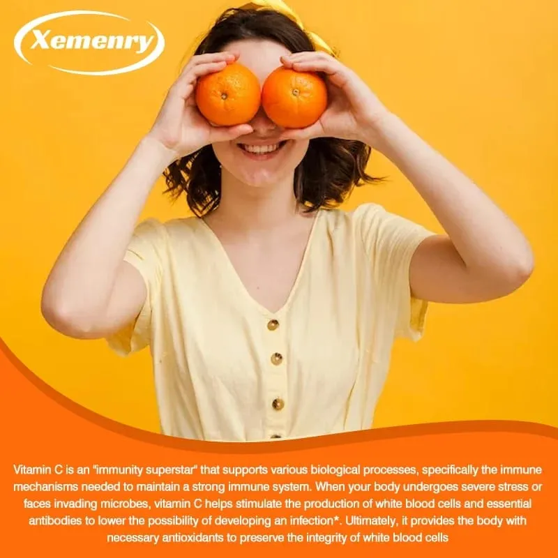 Vitamin C Capsules 1000mg - Immune System and Collagen Booster Skin Health Antioxidant Supplements — image 5