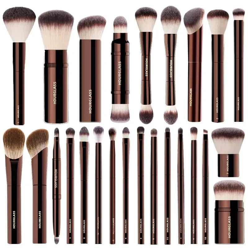 นาฬิกาทรายโหดร้ายฟรีแปรงแต่งหน้า-2024 ใหม่ 10 ชุดแปรง Blusher Powder Eyeshadow Foundation แปรงหรูหรามังสวิรัติแต่งหน้าเครื่องมือ — image 2