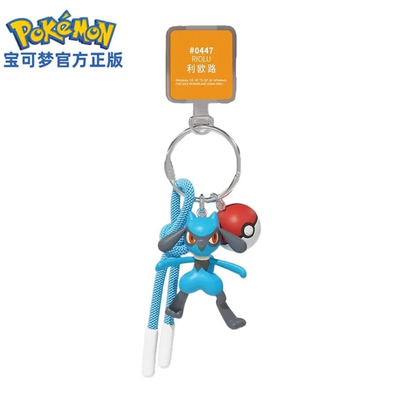 Genuine Pokemon Scorbunny Keychain Grookey Riolu Sobble Wobbuffet Cubone Anime Action Figure Toy Keyring Fragrance Pendant Gift — image 10