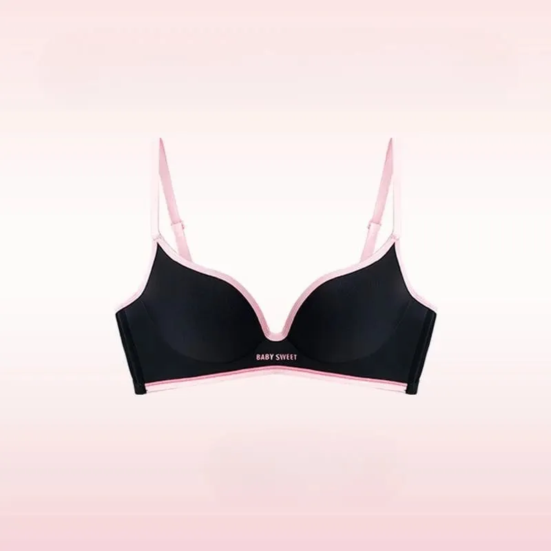 Seamless Underwear Girls Close Small Breasts Without Underwire Comfort Girls Close Breast Bra Show Large Japanese Sweet Suit — image 8