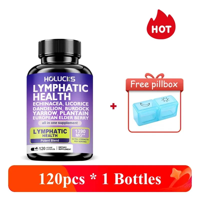 Complete Lymphatic Health 1300mg Supplement Support Lipedema Hormone Balance & Natural Detox Clear Skin Overall Vitality — image 8