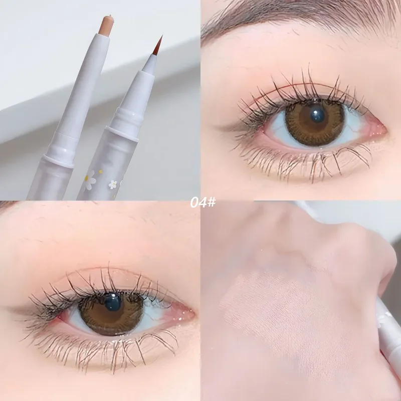 Eyeliner liquido a doppia testa Matita per ombretto Eye Highlighting Eyeshadow Stick Penna gel per trucco naturale per occhi grandi — image 7