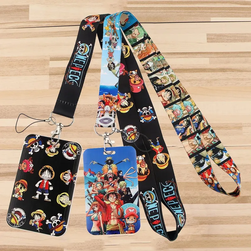 Pemegang Tauliah Rantai Kunci Lanyard Leher Untuk Pemegang Kad Kredit Pas Kad Akses Aksesori Anime Cosplay — image 1