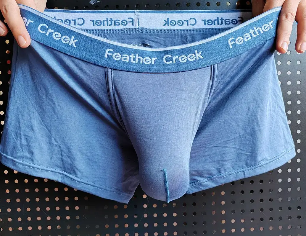 Lelaki Bulge Pouch Seluar Dalam Super Besar U-Concex Boxers Elastik Modal Selangkangan Poket Pakaian Dalam Wanita Seluar Rendah Pinggang Meningkatkan Seluar Dalam — image 3