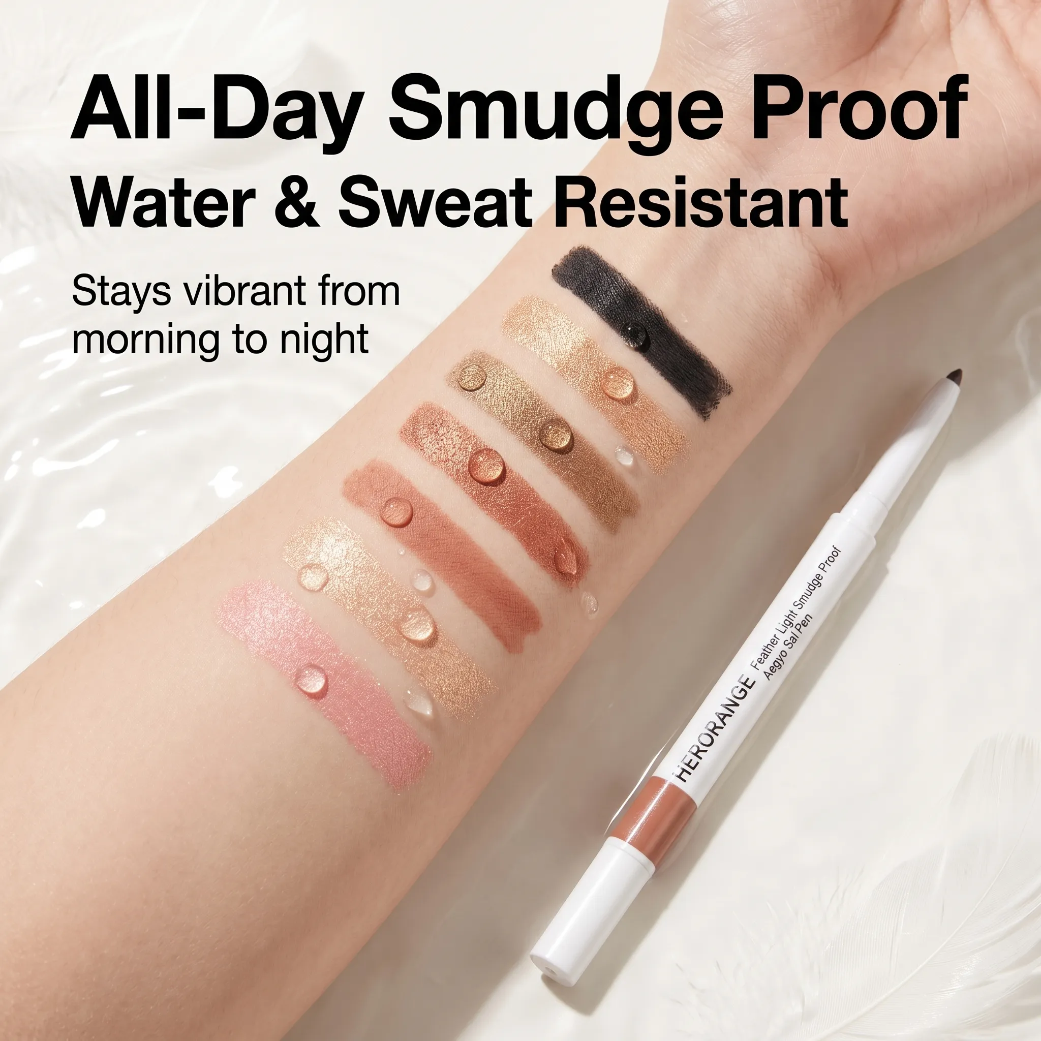 Herorange Matte Shimmer 2 en 1 sous Eye Liner Longue Tenue Maquillage Quotidien Portable — image 6