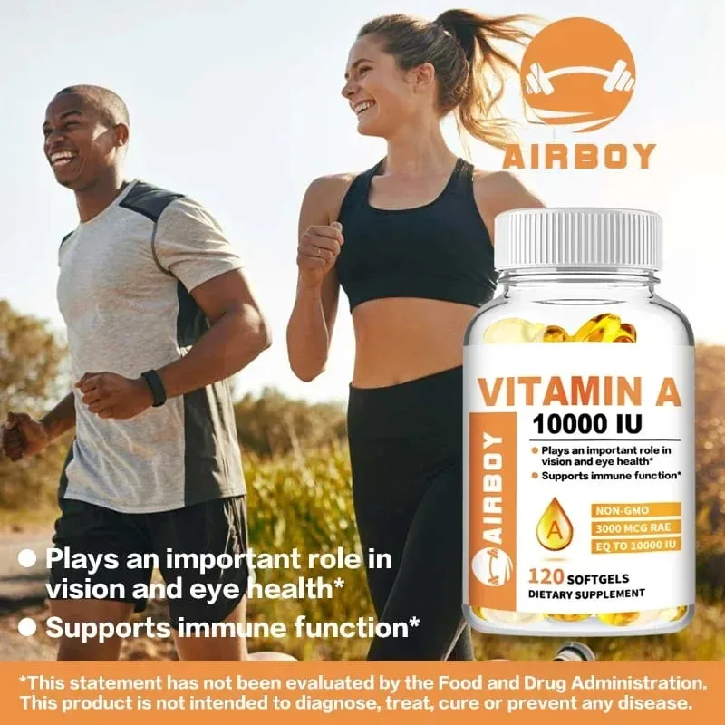 Vitamin A 10000IU - Supports Healthy Vision and Immune System Skin Health - Non-GMO Gluten FreeSupplements — image 5