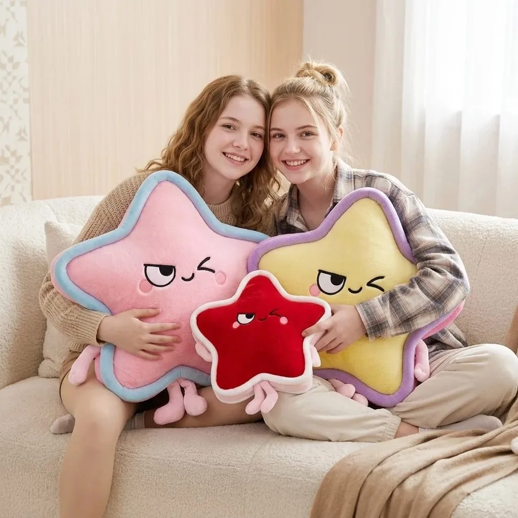 Stella a cinque punte Peluche Cuscino 40/60 cm Cuscino imbottito Squishy Cuscino del divano Adorabilmente Decorazioni per la casa Giocattoli Regali di compleanno creativi — image 2