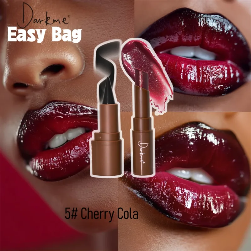 Tapered Tip Matte Lip Liner Pencil & Pearlescent Lipstick Set Long Lasting Waterproof Sparkling Professional Lip Makeup Duo