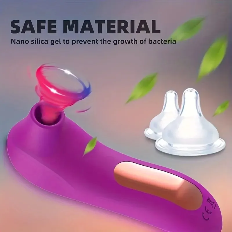 Powerful Sucker Clitoris Sucking Vibrator Female Clit Nipple Oral Vacuum Stimulator Massager Sex Toys Adults Goods for Women — image 2