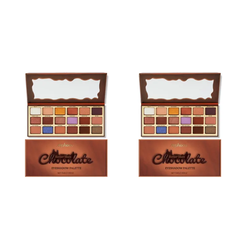 Palette de fards à paupières Style chocolat, 18 couleurs, reflets colorés de la terre, ton froid, pigmenté longue durée, maquillage pour les yeux — image 8