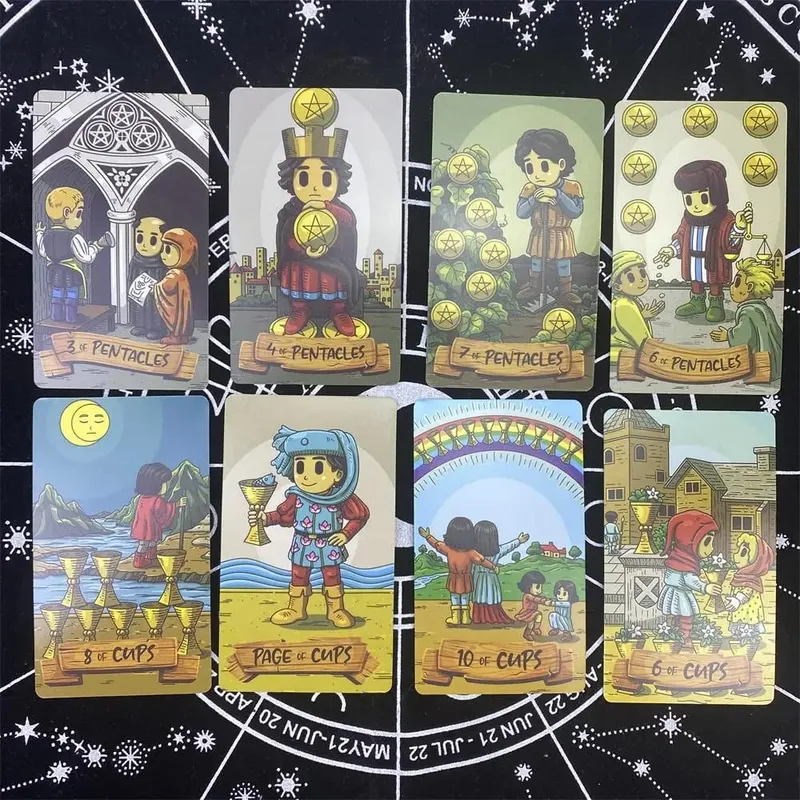 Smithtiny Tarocchi Giochi da tavolo per divinazione Uso personale Mazzo di tarocchi Versione inglese completa — image 3