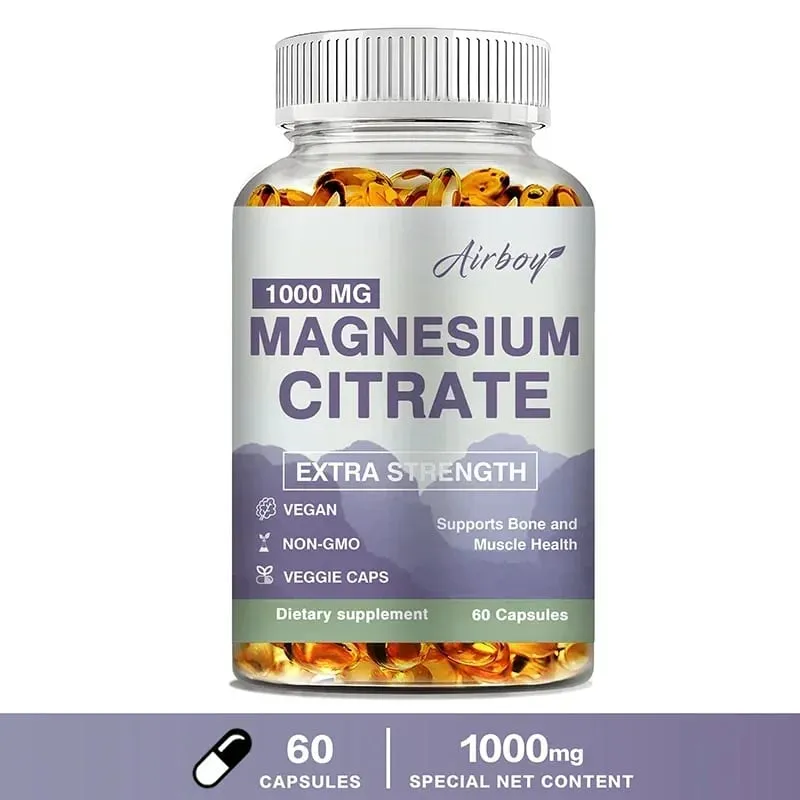 Magnesium Citrate - Supplement for Stress Relaxation Bone Sleep Heart Health Nerve Muscle & MetabolismSupplementsSupplemen — image 10