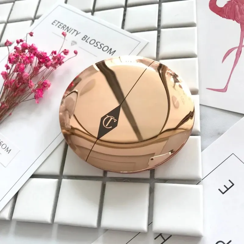 Charlotte tilbury batom líquido base iluminador pó prensado blush facial corretivo base maquiagem cosméticos — image 3