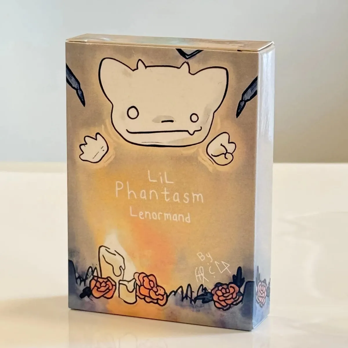 38 قطعة من بطاقات سلسلة Lenormand-Lil Phantasm Lenormand Oracle Deck بطاقات الطاولة الإنجليزية للحفلات الإدراك المسبق والعرافة