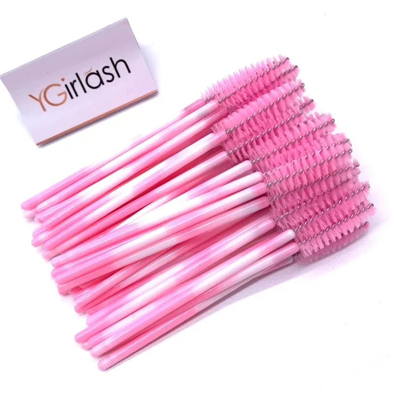 YGirlash 50Pcs Lash Swans Aplikator Bulu Mata Kristal Pemegang Berlian Pakai Nilon Tongkat Maskara Berus Alat Kosmetik — image 12