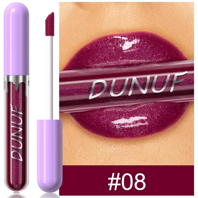 1pc Metallico Rossetto Liquido di Lunga Durata Glitter Lip Smalto Impermeabile Idratare Marrone Lip Tinta Lucido Shimmer Lipgloss Trucco — image 11