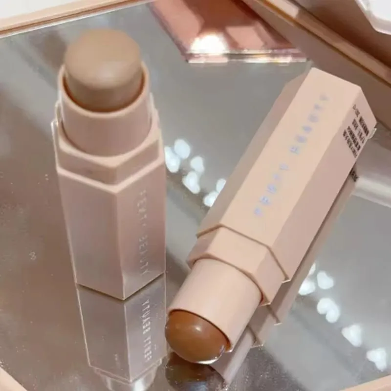 Fenty Beauty Multi-สี Contour Stick คอนซีลเลอร์ Facial 3D Diamond Highlight ไม่ซีดจาง Water GLOSS Lip Glaze GLOSS เครื่องสำอาง — image 4
