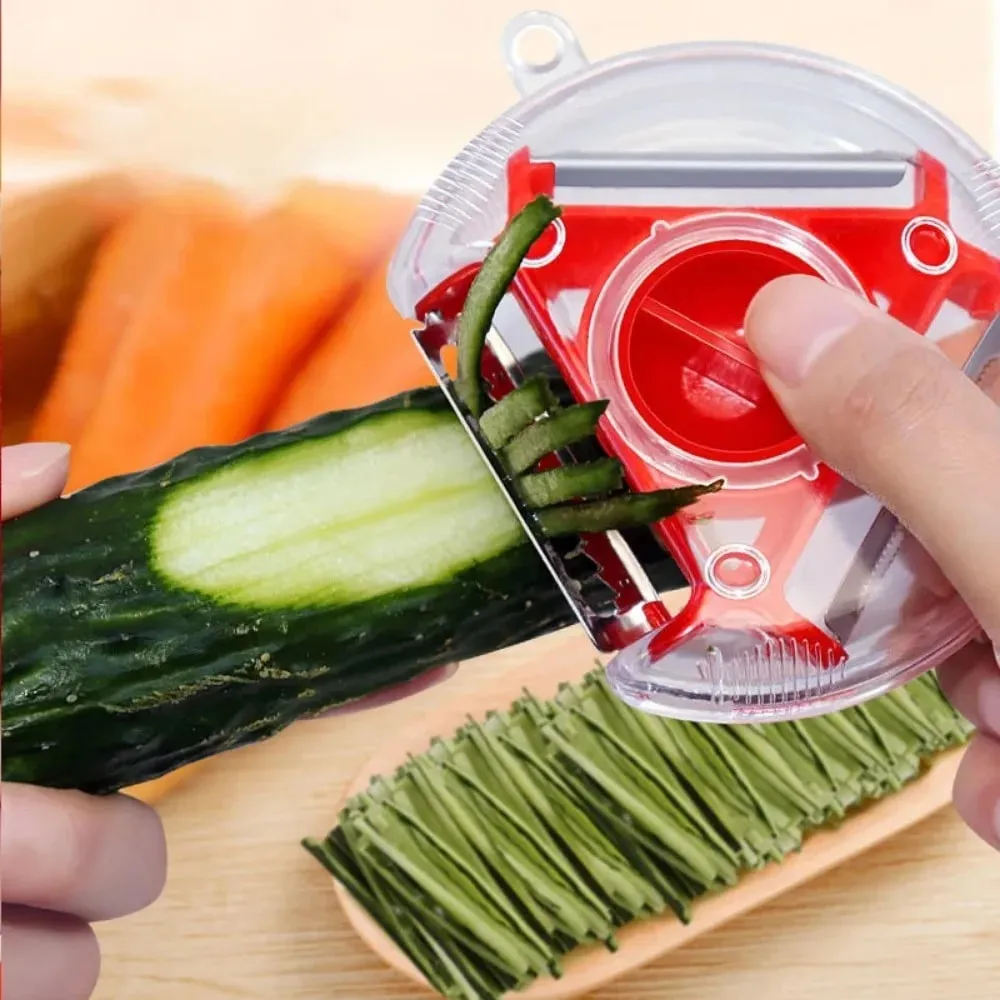 Küche 3 in 1 Schäler Rotary Mehrzweck Edelstahl Kartoffelschäler Slicer Reibe Shredder Gemüse Obst Schäler — image 4
