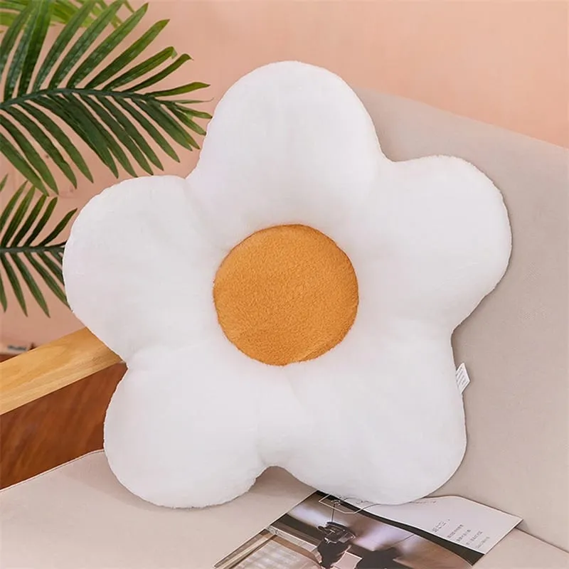 ปฏิบัติ 35 ซม. Kawaii ดอกไม้ที่มีสีสันหมอน Plush Cushion Soft Sunflower Plant Mat ตุ๊กตาโซฟาเตียง Sleeping Back Decor ของขวัญ — image 11