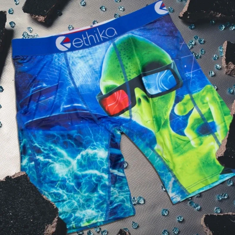 1 Stücke Männer Unterwäsche Boxer Atmungsaktive Mesh Schritt Mann Unterhose Plus Größe Herren Höschen L-3XL Gedruckt männer Boxer Briefs 3256809864931744