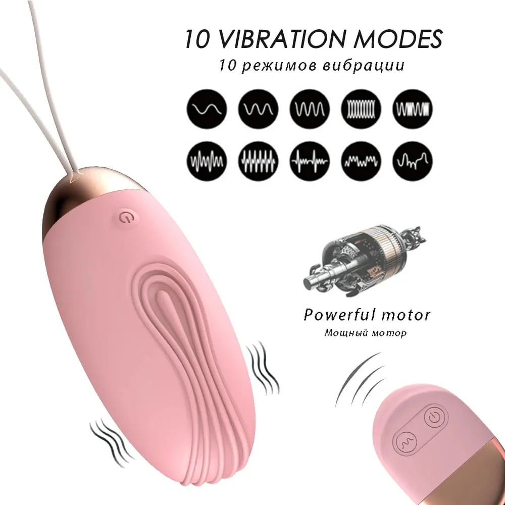 Vibratore telecomandato senza fili per le donne 10 velocità Bullet Eggs Stimolatore del clitoride Kegel Ball Giocattoli del sesso per le donne Masturbatori — image 2