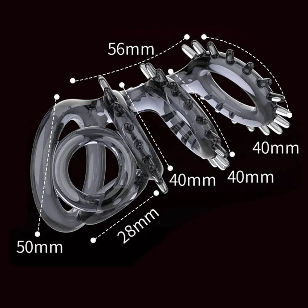 Penis Enlargement Silicone Condoms Reusable Penis Sleeve Extender Dildo Enhancer Anal Sex Toys For Men No Vibrator For Women 18+ — image 5