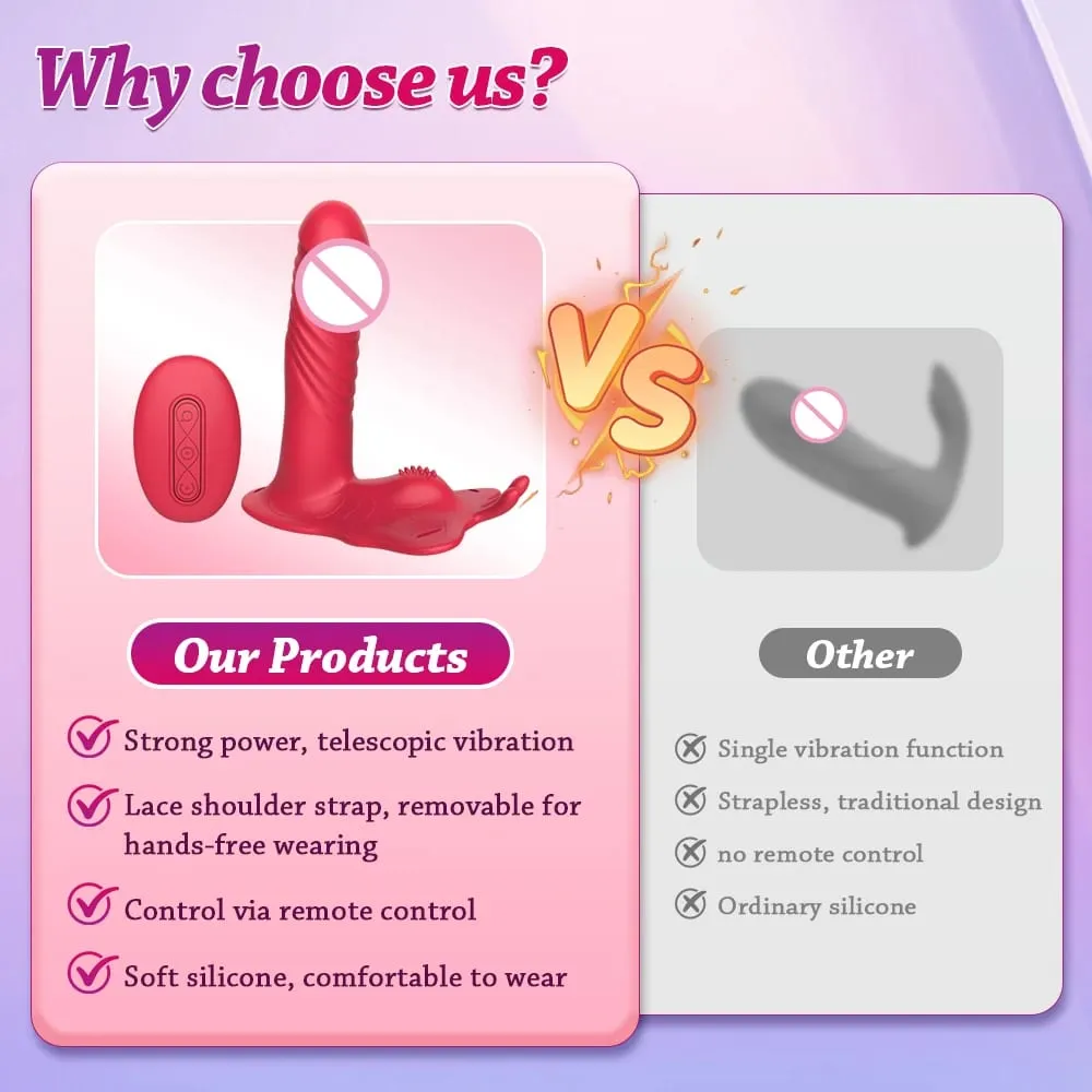 Vibromasseur portable sans fil à distance, 10 Modes télescopiques, gode vibrant, stimulateur de Clitoris, Plug anal, jouet sexuel pour femmes — image 5