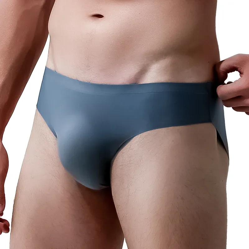 3PC Herrenunterwäsche aus Eisseide, Sommer atmungsaktiv, schnell trocknend, nahtlose Shorts, transparent, ultradünn, personalisierbar — image 4