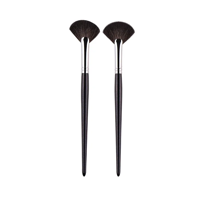 1 kus Malé vějířové štětce na make-up Zvýrazňovač Nosní stíny Štětec na make-up Tvářenka na kontury nádherné kosmetické nástroje Kozí srst — image 20