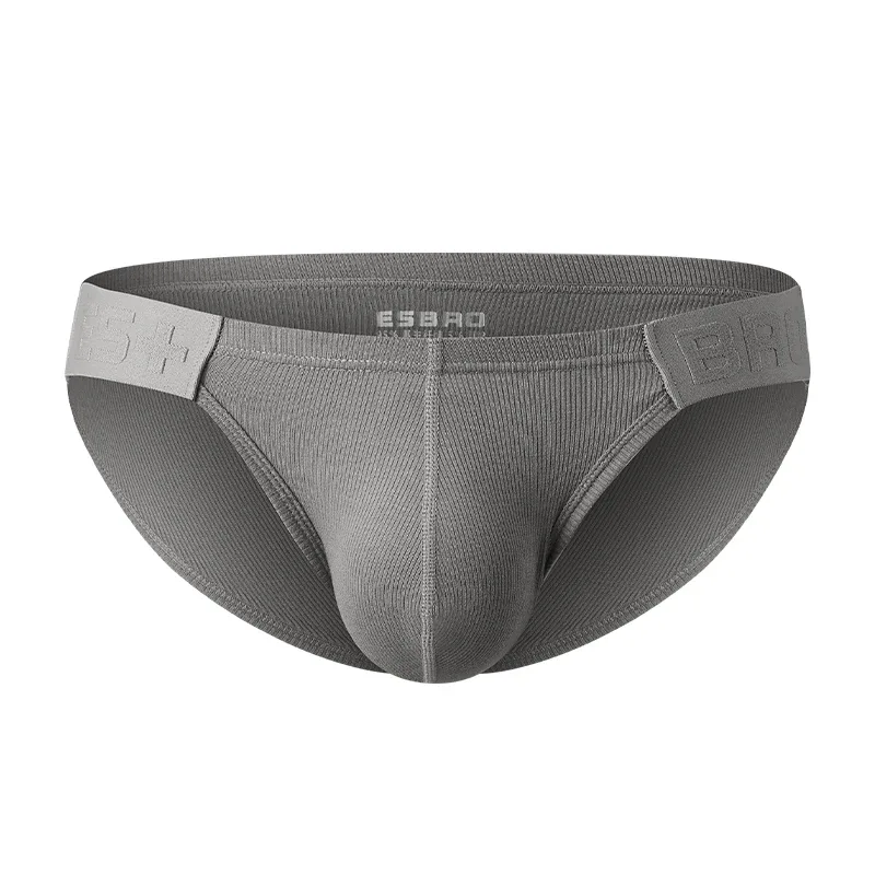 Herrenunterwäsche, einfarbig, niedrige Taille, schweißabsorbierend, großer U-konvexer Beutel, sexy Herren-Slips — image 17