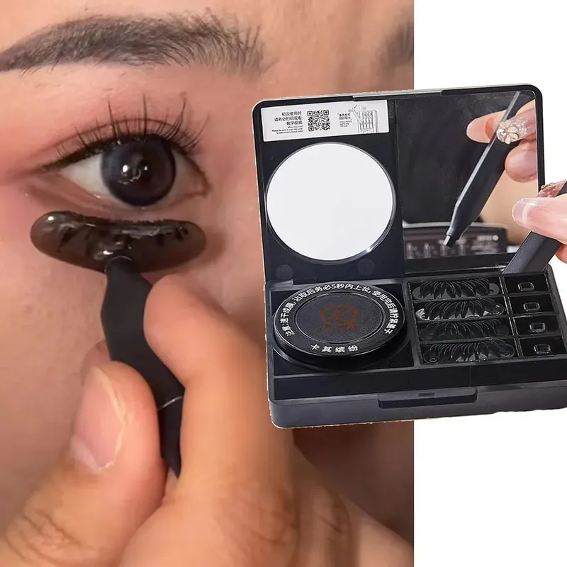 Tampon de maquillage pour les yeux, Eyeliner étanche 3 en 1, Portable, durable, anti-taches, Ultra-fin, naturel, pour les cils inférieurs, outils de maquillage — image 2