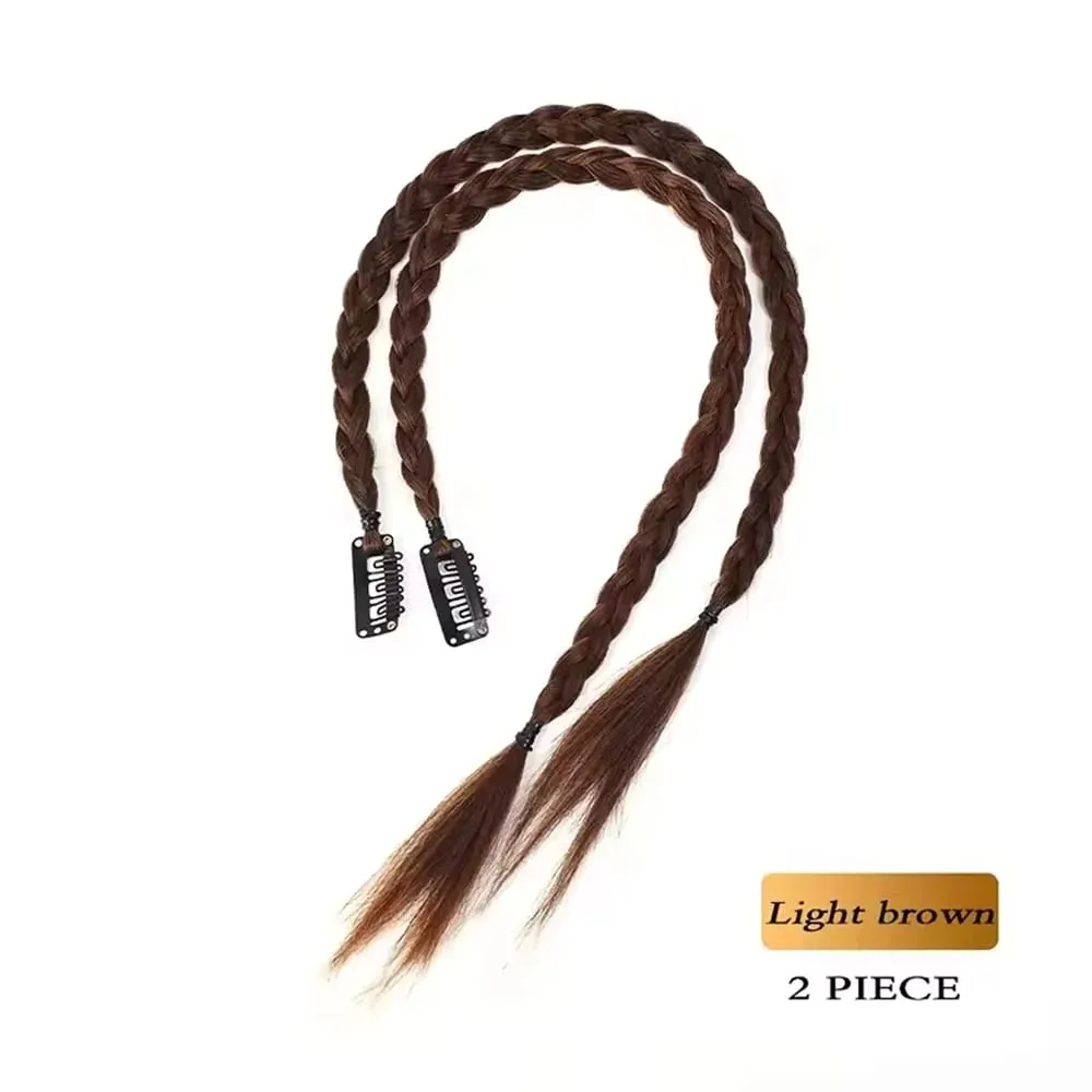 สังเคราะห์ 2pcs Braid วิกผม Strong BB คลิป Y2k เครื่องเทศสาวมวย Braid หางม้าน้ำหนักเบากล่อง Braid หางม้าชิ้นสำหรับสตรี — image 13