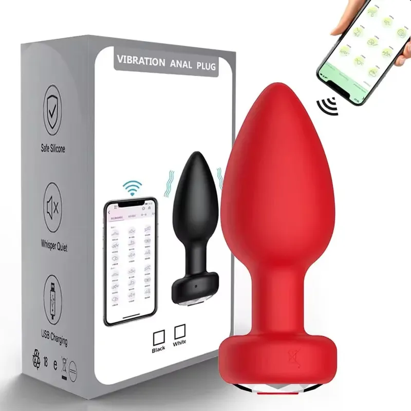 ỨNG DỤNG Điều Khiển Hậu Môn Cắm Máy Rung Bluetooth Mông Cắm Máy Rung Tuyến Tiền Liệt Máy Massage Nữ Masturbator Đồ Chơi Tình Dục Người Lớn dành cho Nữ — image 10