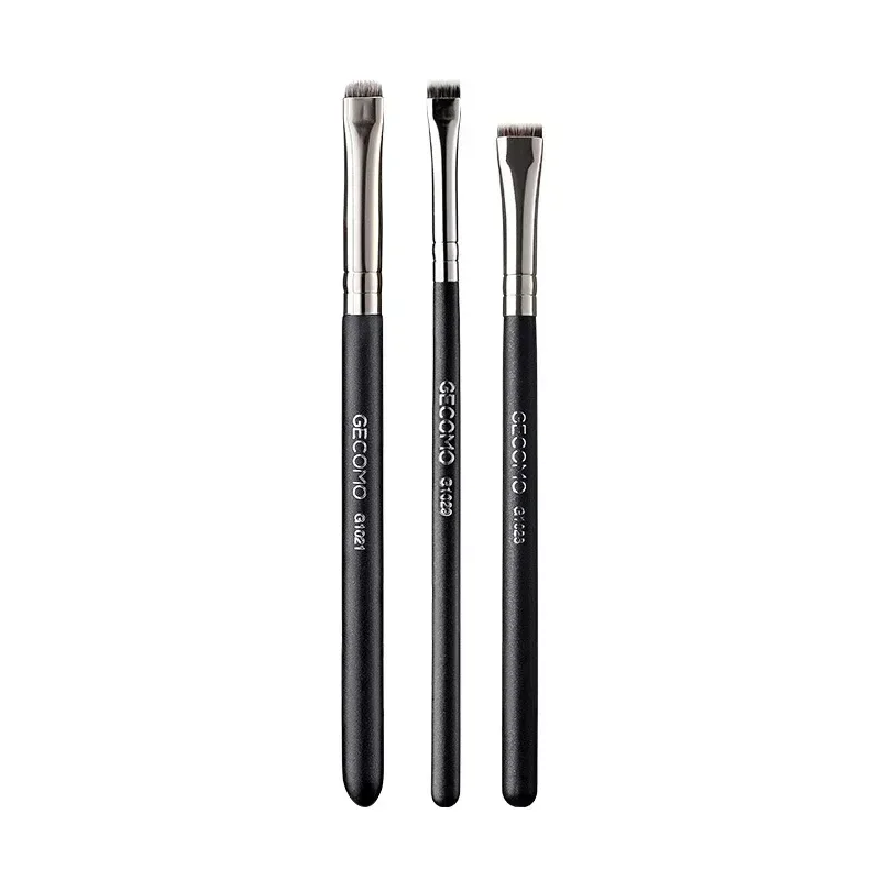 Kuas Rias Eyeliner Kuas Detail Alis Portabel Kuas Bulat Datar Bersudut Kecil Portabel Alat Rias Kecantikan Alis Liner Profesional