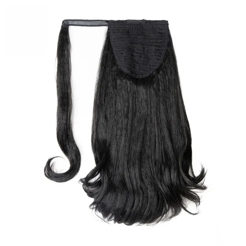 Blice Wrap Around Kinky Straight Tail Warping Curl Synthetic Fluffy 6PCS All-In-One 17Clips-In Haarverlängerungs-Haarteile — image 6