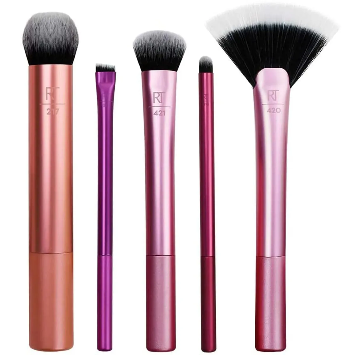 Set Kuas Rias untuk Kosmetik Foundation Bedak Blush On Eyeshadow Kabuki Blending Kuas Rias Alat Kecantikan