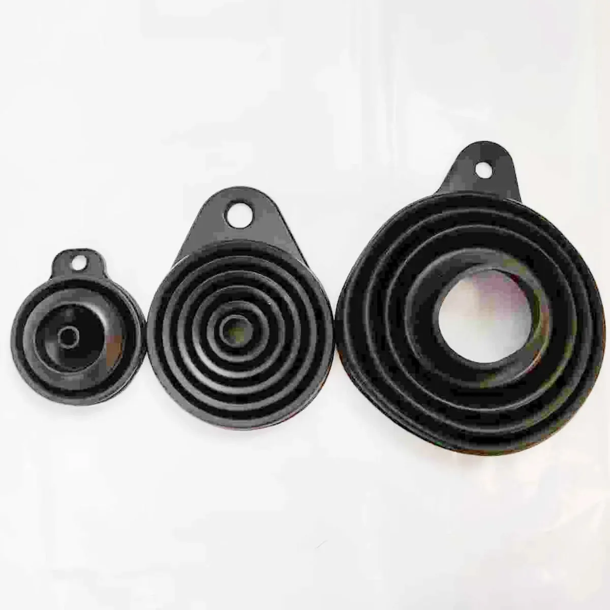 Corong Silikon untuk Penggunaan Dapur Botol Pengisi Transfer Bubuk Cair (3 Buah) 1 Set Corong Mulut Lebar/Mini/1 Kecil/1