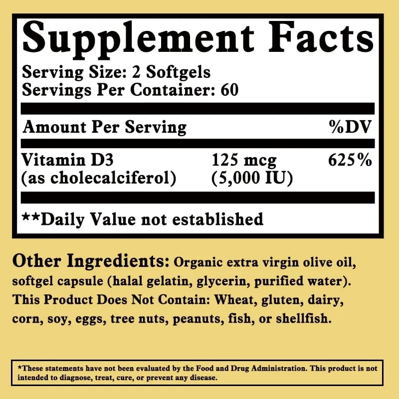 Vitamin D3 - Promotes Healthy Muscle Function and Immune Support — image 2
