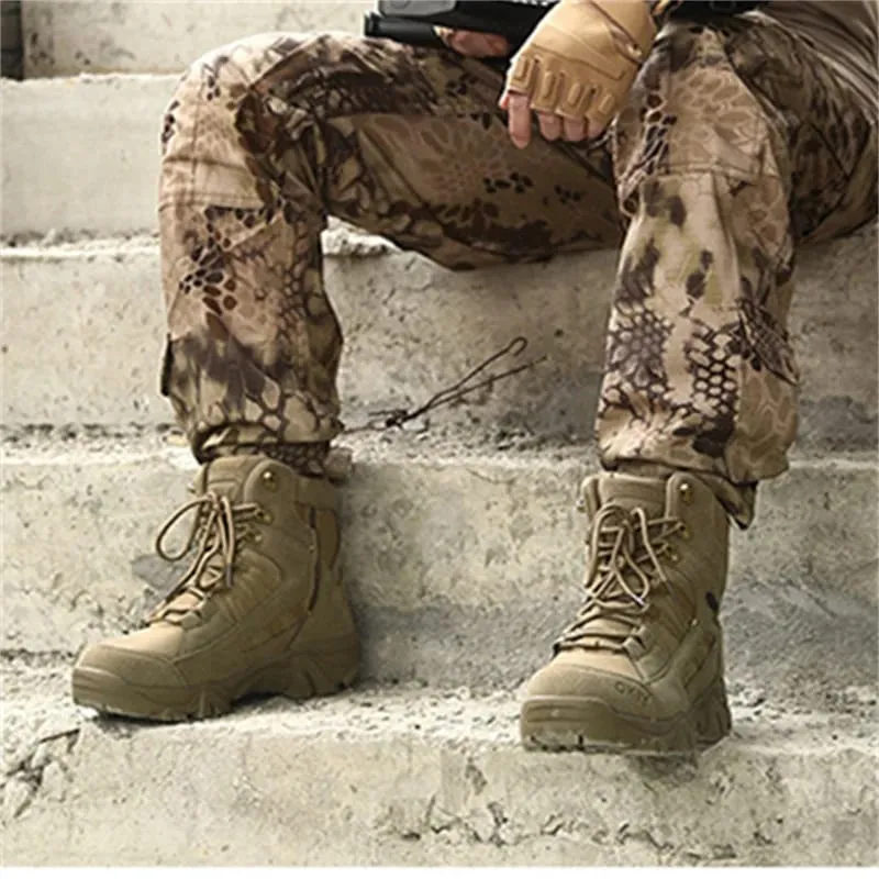 Stivali tattici da uomo Scarpe da lavoro antinfortunistiche impermeabili da uomo Desert Scarpe da trekking Stivaletti da esterno — image 4
