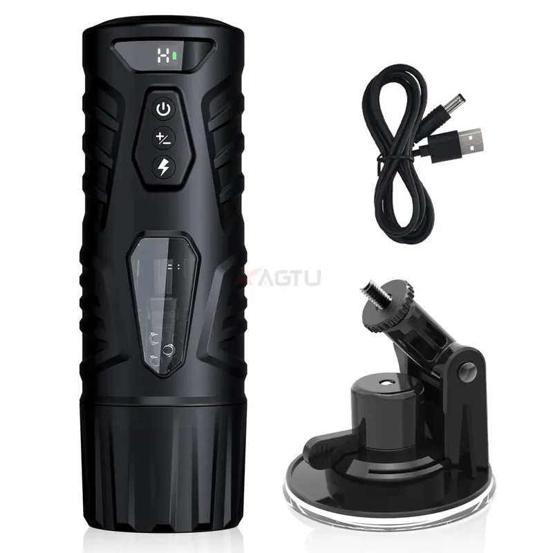 Telescopic ชาย Masturbator อัตโนมัติ Thrusting หมุน Mastubator คัพไฟฟ้าของเล่นพ็อกเก็ตหีสำหรับชายอุปกรณ์สำหรับผู้ใหญ่