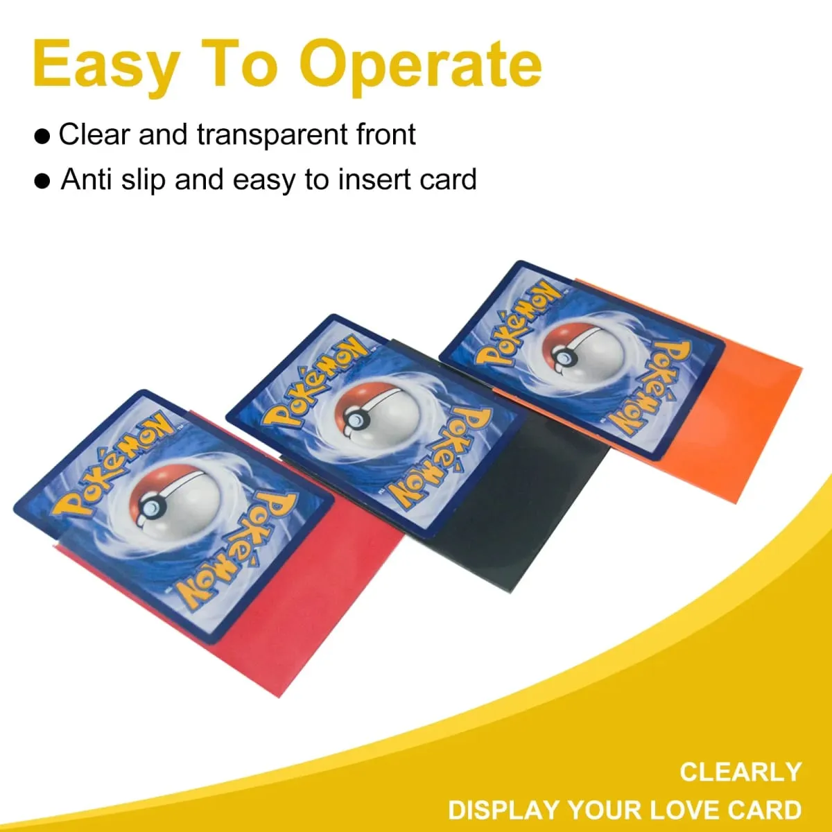 150 PCS พรีเมี่ยมการ์ด 2.6 "x 3.6" ใช้งานร่วมกับขนาดมาตรฐานการ์ดสำหรับ MTG Pokemon TCG การ์ดเบสบอลการ์ดกีฬา — image 3