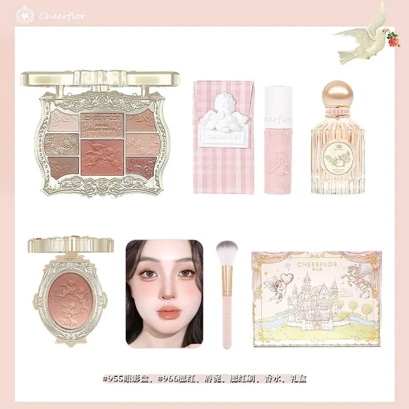 Coffret cadeau de maquillage, cosmétiques, Blush, rouge à lèvres, Palette de fard à paupières, Kit de maquillage pratique Premium, cadeau d'anniversaire pour femmes Gi — image 3
