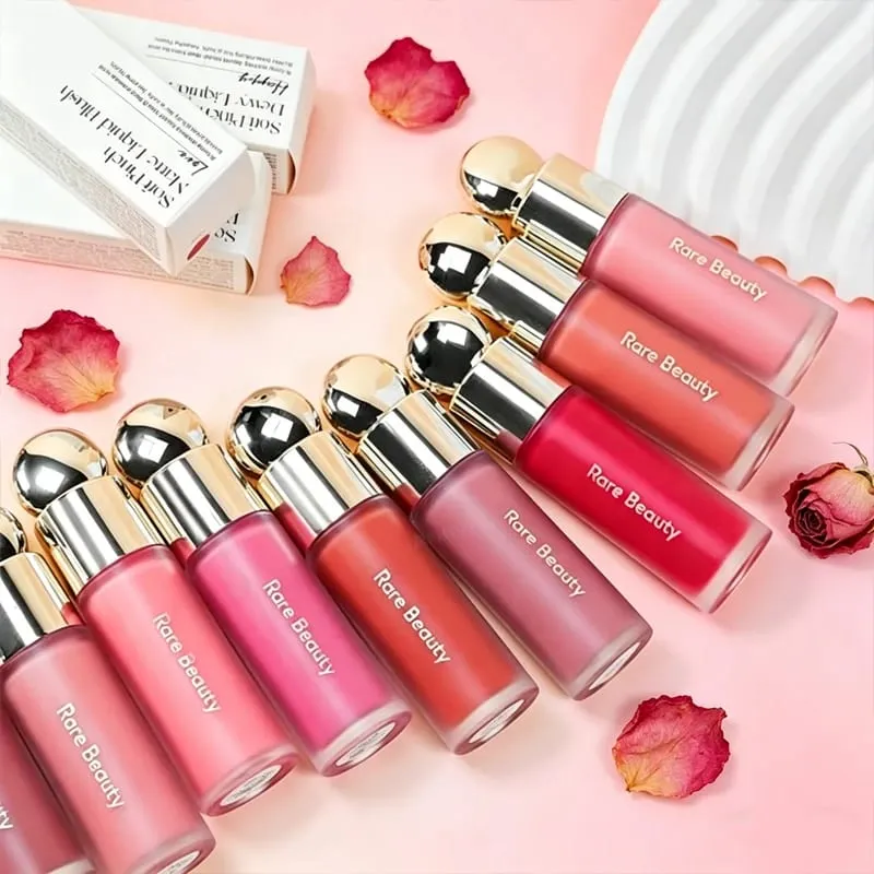 Rare Beauty Liquid Blush Lipstick Eyes Cheek Blusher Waterproof Mositure Face Contour Shadow Liquid Lip Gloss Rouge Plump Makeup — image 2