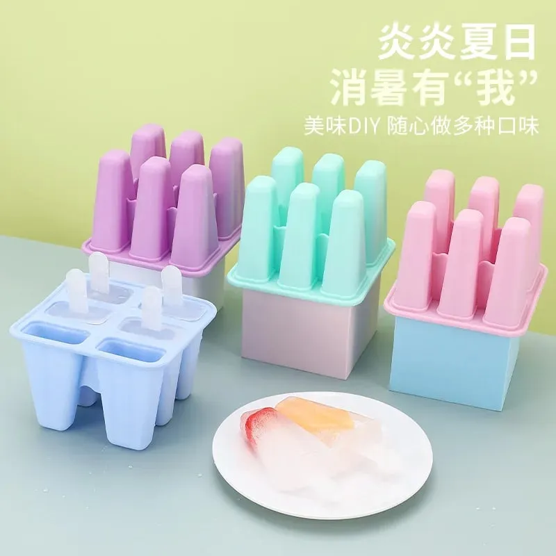 Popsicle Molds 6 Pieces Silicone Ice Pop Molds BPA Free Popsicle Mold Reusable Easy Release Ice Pop Make — image 8
