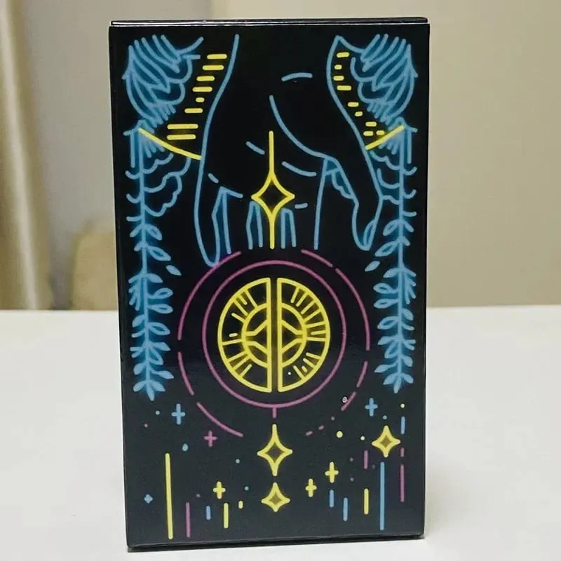ไพ่ทาโรต์ที่เรียบง่ายทันสมัยเรียบง่าย 78 สำรับ Divination Fate English Edition Oracle Board เล่นเกมตารางสำหรับงานปาร์ตี้
