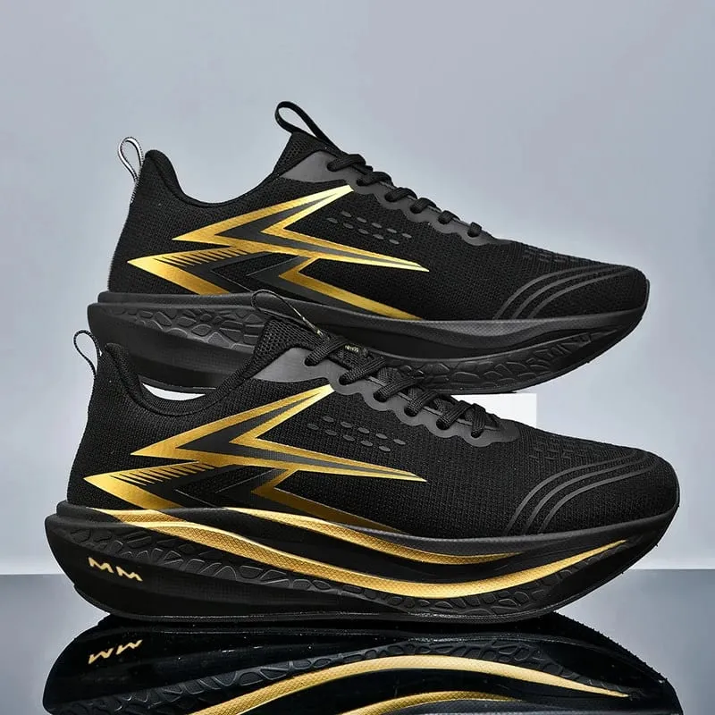 Chaussures de course légères et décontractées pour hommes et femmes, baskets de marche, de Marathon, de sport, d'athlétisme, en planche de carbone — image 2