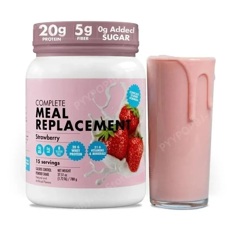 Meal Replacement Milkshake 20G Protein 5G Fiber 21 Vitamins Nutrients Minerals Strawberry Flavor 780g — image 2